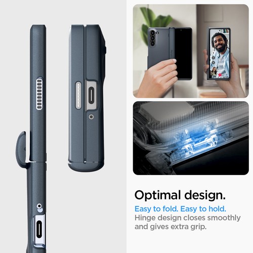 Coque téléphone Spigen [Slim Armor Pro] | pour Galaxy Z Fold 6 | Protection charnière - Photo 33 sur 39