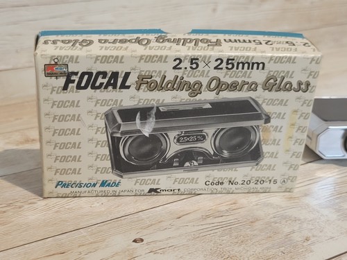 Vintage Focal Folding Opera Sports Birding Glasses Black With Box Binoculars - Picture 6 of 6