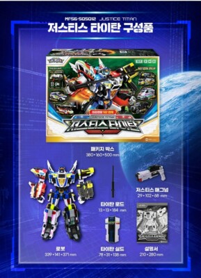 Miniforce Super Cops JUSTICE TITAN 5-Step Transformer Robot Toy