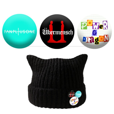 Kpop G-DRAGON Kwon Ji-yong Ubermensch Pin Badge GD Fan Merch