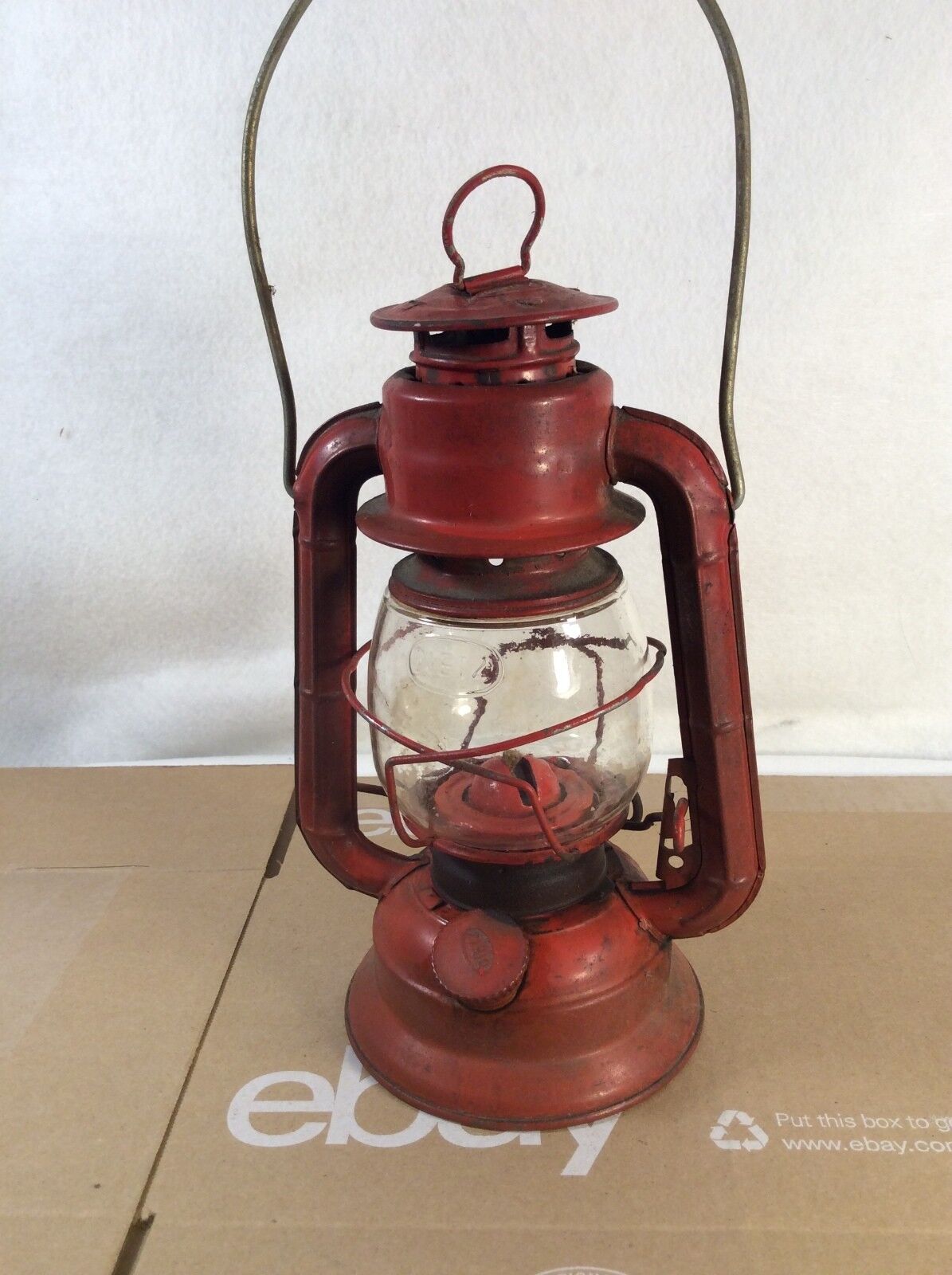 Dietz no. 50 Lantern red with Dietz glass, Vintage