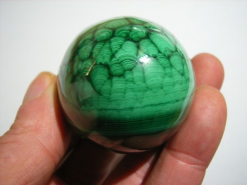 Erstklassiges, großes, kontrastreiches MALACHIT EI, 257,30 Gramm - Zdjęcie 8 z 9