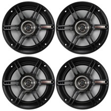 Pack of (4) Crunch CS65CXS Full Range 3-Way Shallow Mount Car Speaker, 6.5"