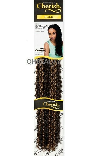 CHERISH SYNTHETIC CROCHET CURLY HAIR EXTENSION BRAID - BOHEMIAN BULK 20 INCH - Picture 43 of 49