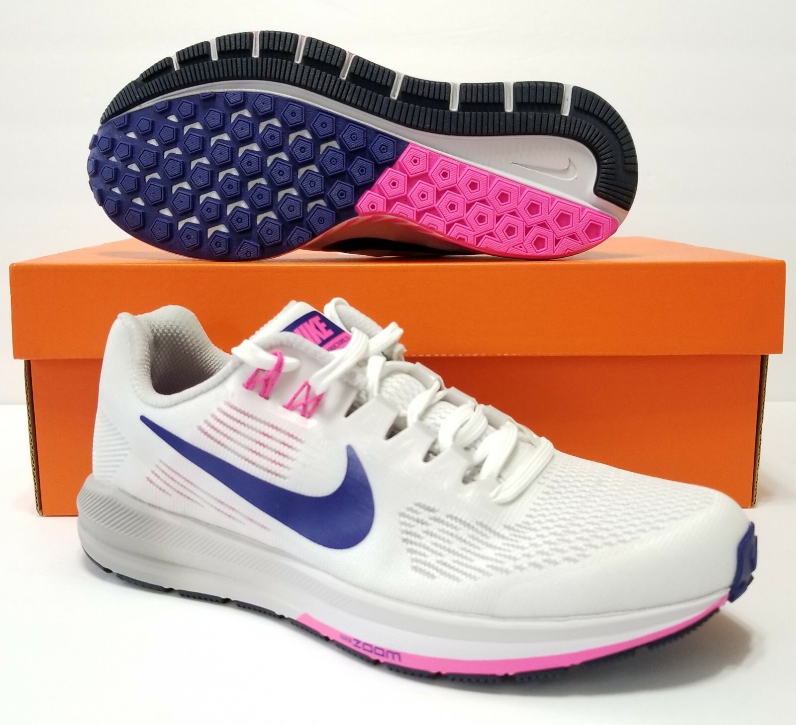 Nike Air Zoom Struktur 21 kvinnor springaning skor Summit vit 904701 -101 Storlek 7.5 Nike Air Zoom Struktur 21 kvinnor springaning skor Summit vit 904701 -101 Storlek 7.5