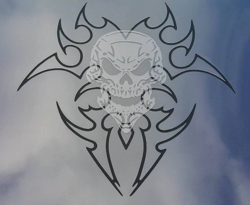 Skull Blades Airbrushing Stencils Template Step by Step - Picture 2 of 13