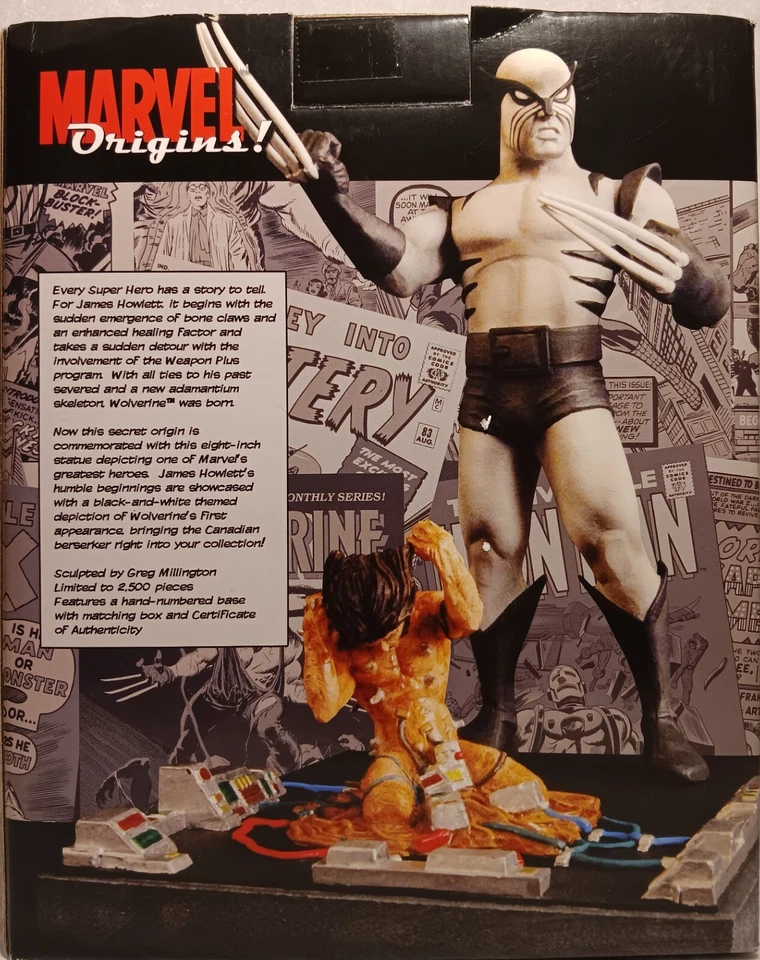 WOLVERINE MARVEL ORIGINS WOLVERINE DIAMOND SELECT TOYS 448/2500 2007 - Photo 2/4