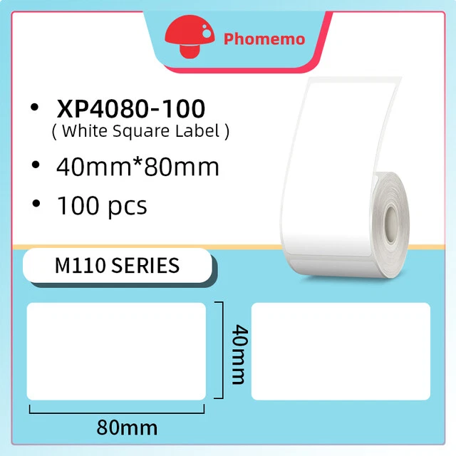 Bluetooth Label Maker M108 for Small Business Shipping Address Stickers