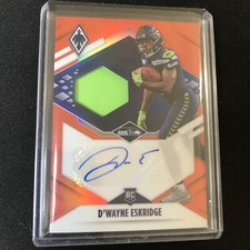 2021 NFL Phoenix Dwayne Eskridge Seahawks Rookie Photo Shoot RPA Auto /125🔥🔥