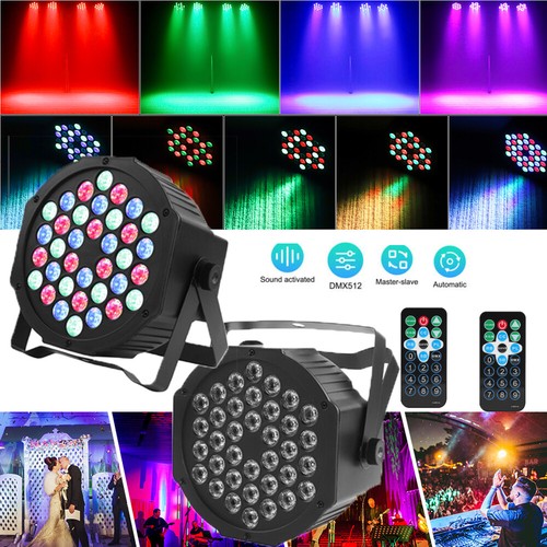 110W PAR Can Light 36LED RGB Stage Lighting DMX DJ Party Wash Up Lights - Picture 27 of 28