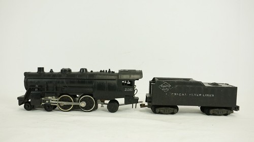 American Flyer Lines S Gauge Reading 4-4-2 Steam Engine 21160 & Tender B7 - Picture 1 of 11