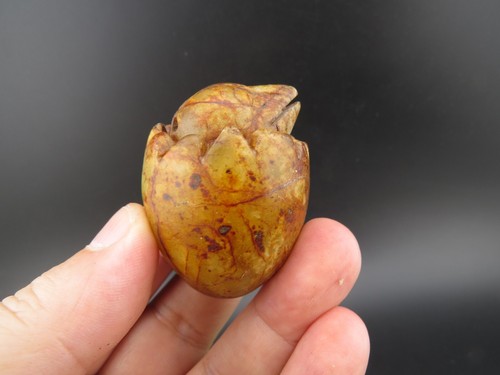 Jade antiguo chino, cultura Hongshan, coleccionable, raro huevo de pájaro, colgante P(29) - Imagen 2 de 6