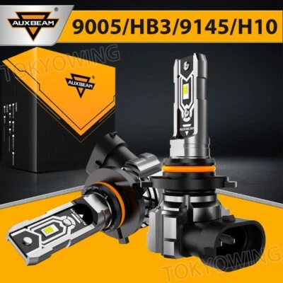 AUXBEAM 9005 HB3 1:1 LED Headlight Bright Bulbs Kit HIGH/LOW Beam 6500K 20000LM
