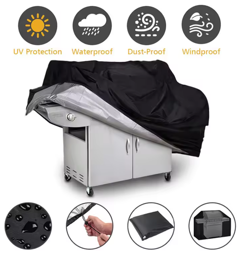 New BBQ Grill Cover Heavy Anti-Dust Duty Waterproof Outdoor Rain Protective - Picture 3 of 19