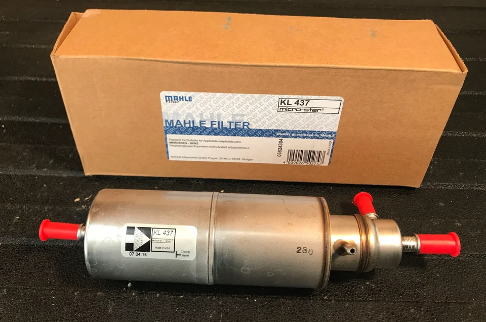 Filtro de combustible Mahle - KL437 / 163-477-07-01 - para Mercedes-Benz W163 ML320 y más Foto 3 de 4