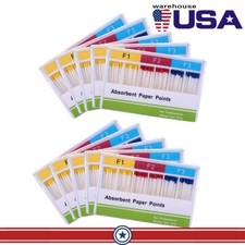10 Packs AZDENT Dental Endodontic Root Canal Absorbent Paper Points F1.F2.F3 USA