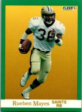 1991 Fleer Football #300 Rueben Mayes