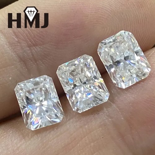 0.5-10ct Radiant Loose Moissanite Diamond Stone White D VVS1 With Certificate - Picture 3 of 12