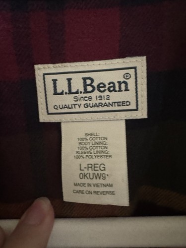 Black LL Bean Suede Jean' Jacket (Classic / Vintage) Size L - Picture 3 of 8
