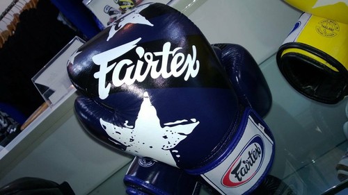 GENUINE Fairtex NATION PRINT PINK RED BLACK BLUE Boxing Gloves Limited Edition - Picture 8 of 11