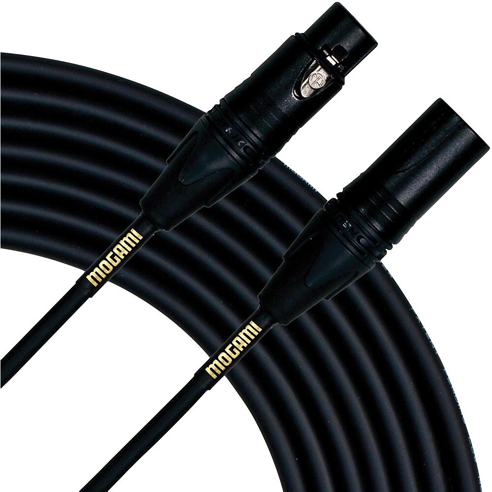 Четырехъядерный микрофонный кабель Mogami Gold Neglex для студии Neutrik XLR длиной 25 футов.