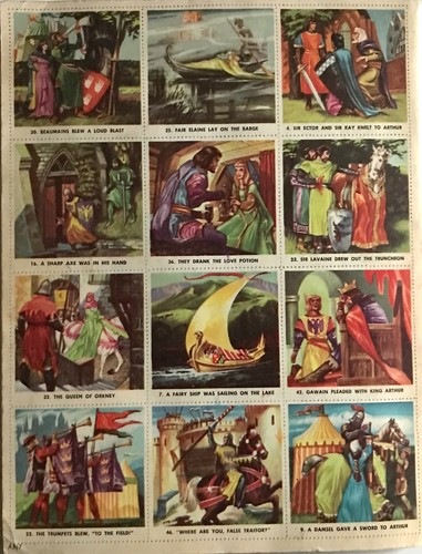 KING ARTHUR KNIGHTS ROUND TABLE Golden Stamp Classic Album 1956 Adprint Vintage - Picture 6 of 6