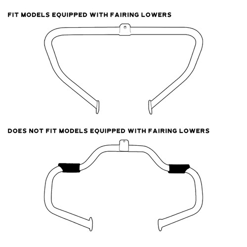 Satin Black 1-1/4" Engine Guard Crash Highway Bar Fit For Harley Touring 97-08 - Picture 7 of 7