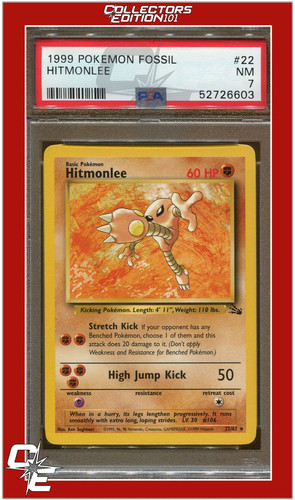 Hitmonlee (Unlimited) graded PSA 7 for sale on eBay