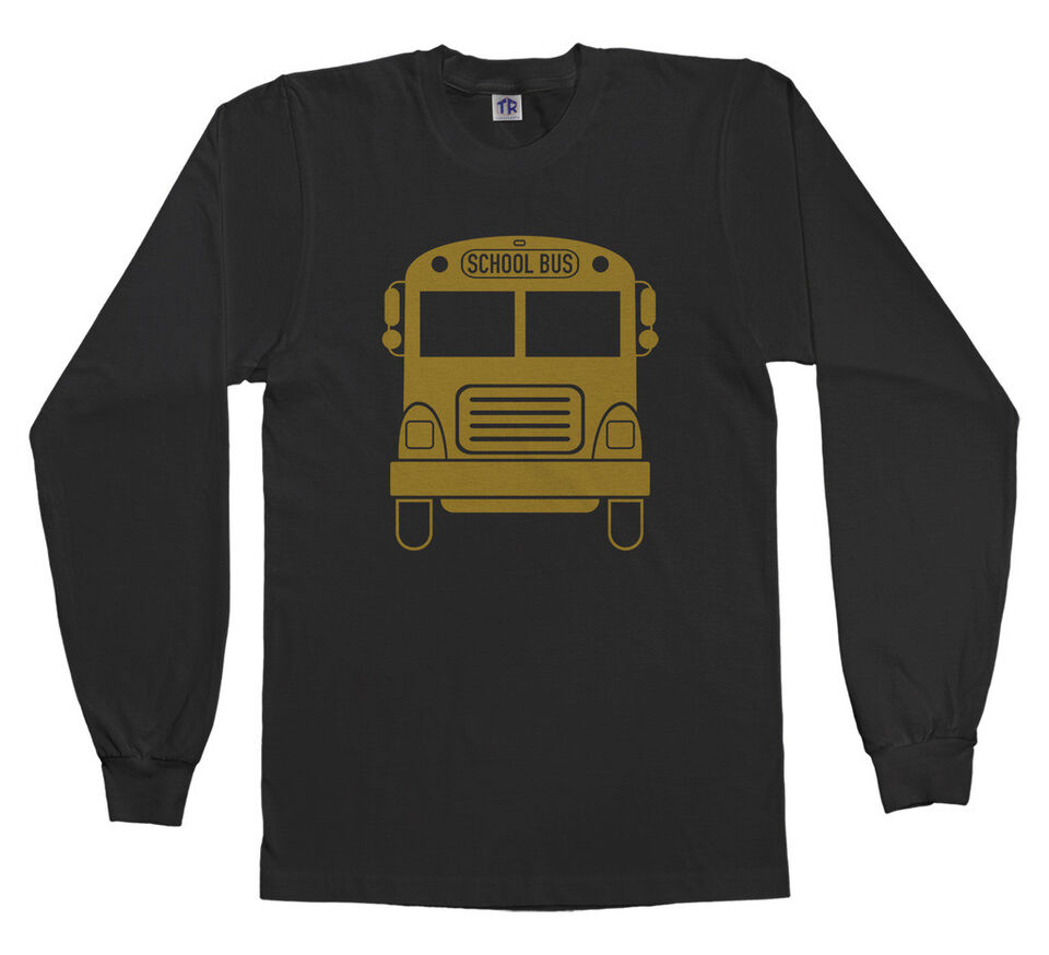Gold School Bus Youth Long Sleeve T-Shirt Driver Children Back To School Gift