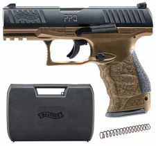 Umarex T4E Walther PPQ M2 .43 Caliber CO2 Black FDE Paintball Pistol 2292102