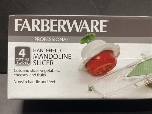 Farberware Professional Hand-Held Mandolins Slicer 4 Cutting Blades No Slip - Picture 3 of 9