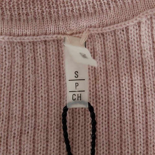 Elie Tahari NEU 198 $ Größe SP Rouge Rosegold Perlen Spitze 100 % Wolle Strick Top - Bild 7 von 12