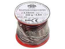 DN2E25-200G Winding Wire Double Enamelled 25mm 200g -65-200°C Core: Cu INDEL