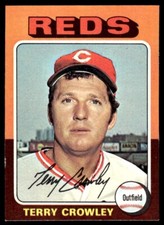 1975 Topps Mini Terry Crowley Cincinnati Reds #447