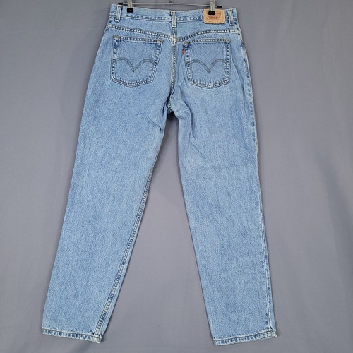 Levi's 550 Pantalone Donna Denim Classico Conico Relaxed Fit Vita Alta Taglia 14M - Foto 7 di 12