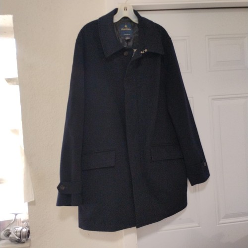 Brooks Brothers Mens Blue Luxury Loro Piana Storm System Wool Jacket Size L - Picture 6 of 21