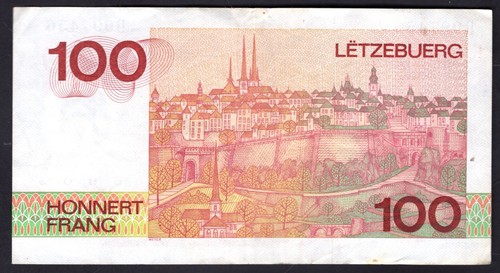 (L). Luxembourg. 6 x 100 Francs. - Picture 4 of 6