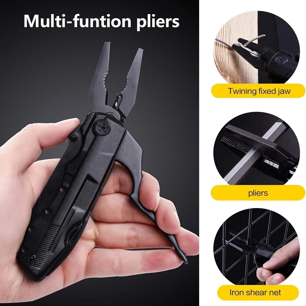 Multi Tool Knife Multipurpose Portable Outdoor Folding Pocket Compact Pliers