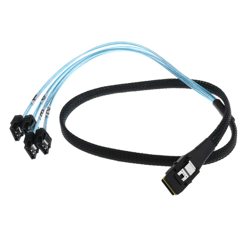 Mini SAS Cable Mini-SAS (SFF-8087) to SATA Forward Breakout Internal HBA RAID - Bild 7 von 8