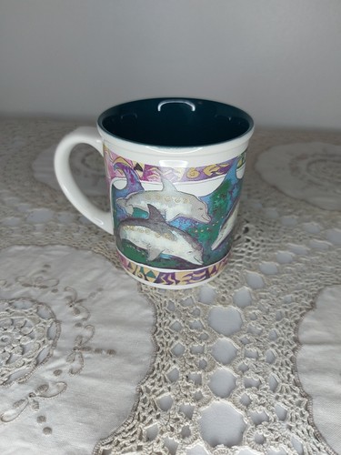 Bins Greenpeace Dolphin Mug Vintage 1994 Still Boxed - Picture 7 of 12