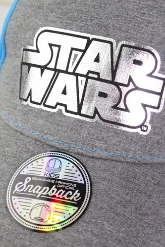 NWT STAR WARS SNAPBACK BERKSHIRE FASHION OFFICIAL DISNEY GREY SILVER BLUE CAP** - Picture 3 of 8