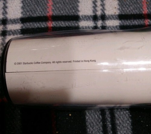 Seltener Barista Starbucks 2001 Kaffeebecher To Go Becher 16 Unzen Kostenloser Versand in USA - Bild 4 von 8