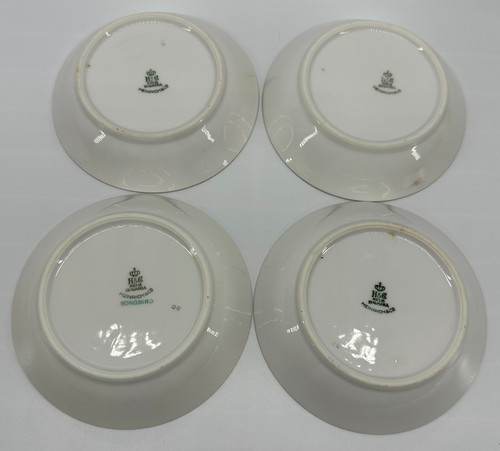 Konvolut 4 Heinrich & Co Selb Bavaria Singvogel Obst-/Dessertschalen Germany 1920er - Bild 5 von 6