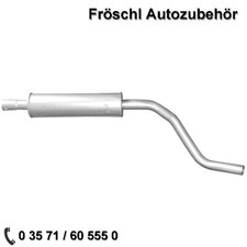 für Audi A2 1,4 16V Mittelschalldämpfer Mitteltopf Auspuff Auspuffanlage neu a*