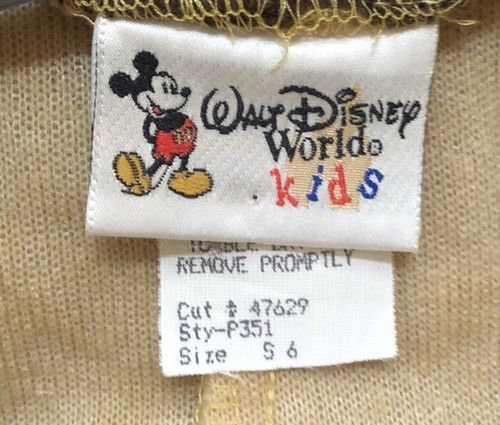 Disney Chip Costume Chip And Dale Vintage Rare Sz 6 For Walt Disney World RARE - Picture 2 of 10
