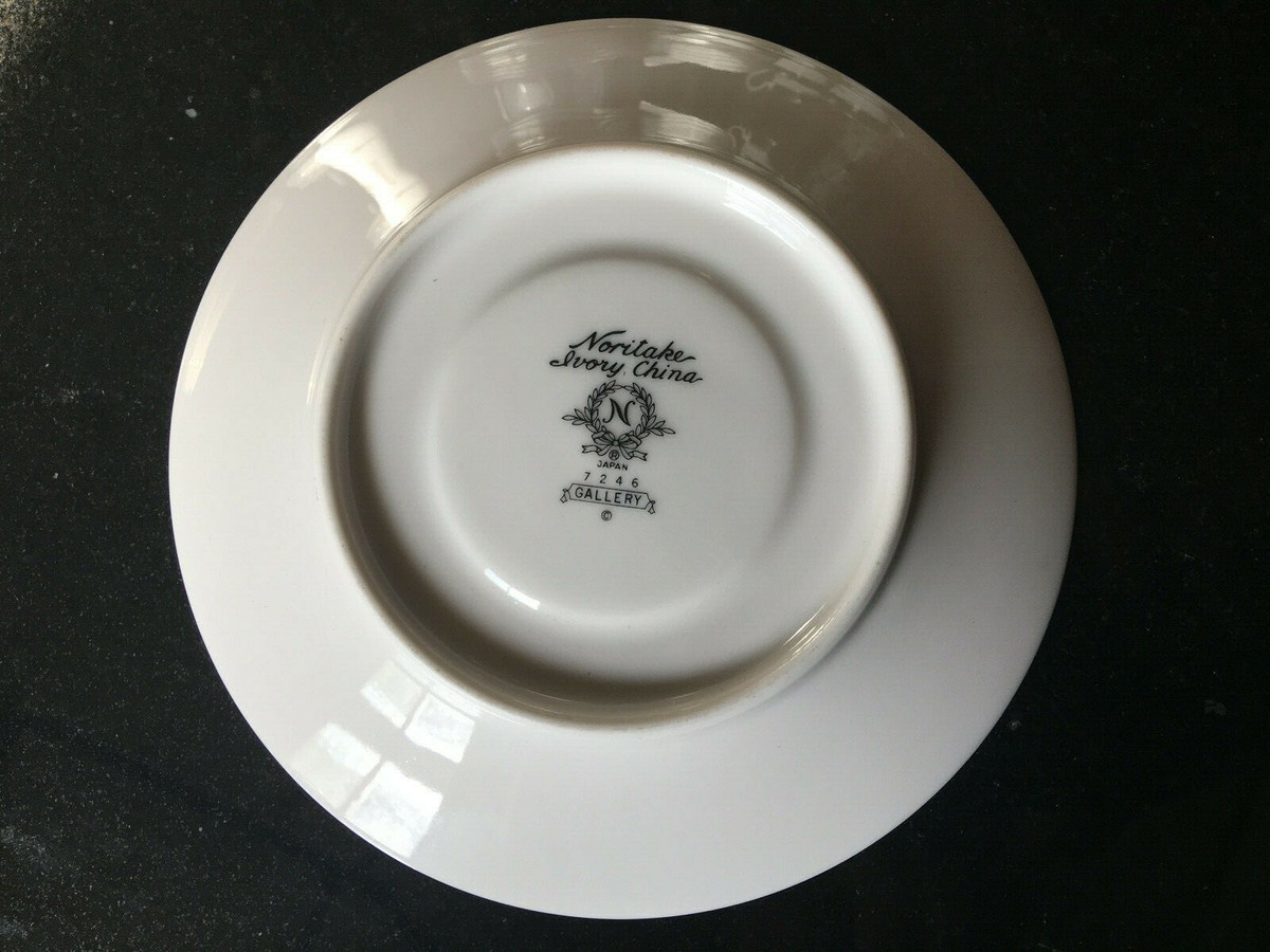 NORITAKE Gallery #7246 Saucer IVORY China Vtg Japan Floral | eBay