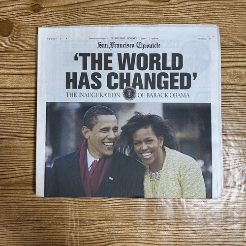 Barack Obama Zeitung Einweihung Ausgaben Lot Sf Chronik und East County - Bild 5 von 6