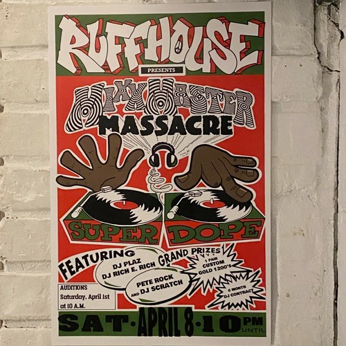 Affiche Ruffhouse Mix Master Massacre JUICE Movie 2pac DJ Hip-Hop - Photo 1 sur 2