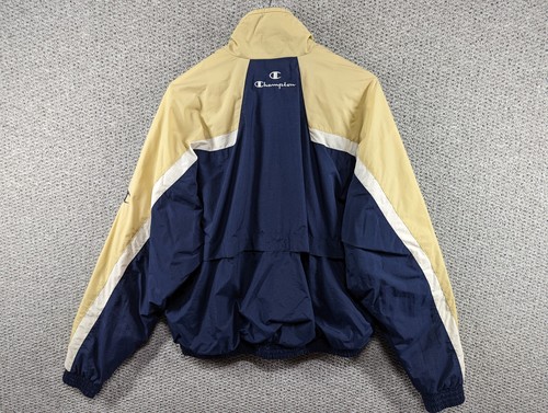 CHAMPION Vintage 90's Men's Nylon Windbreaker Varsity Full Zip Track Jacket - XL - Picture 2 of 15