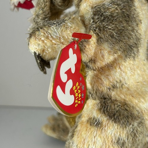 Ty Beanie Baby Toothy Tyrannosaurus rex Dinosaurio 6" con etiquetas 2002 - Imagen 5 de 11